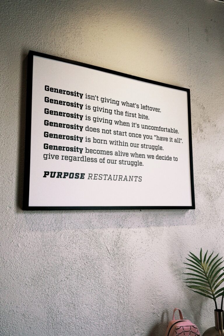 Generosity